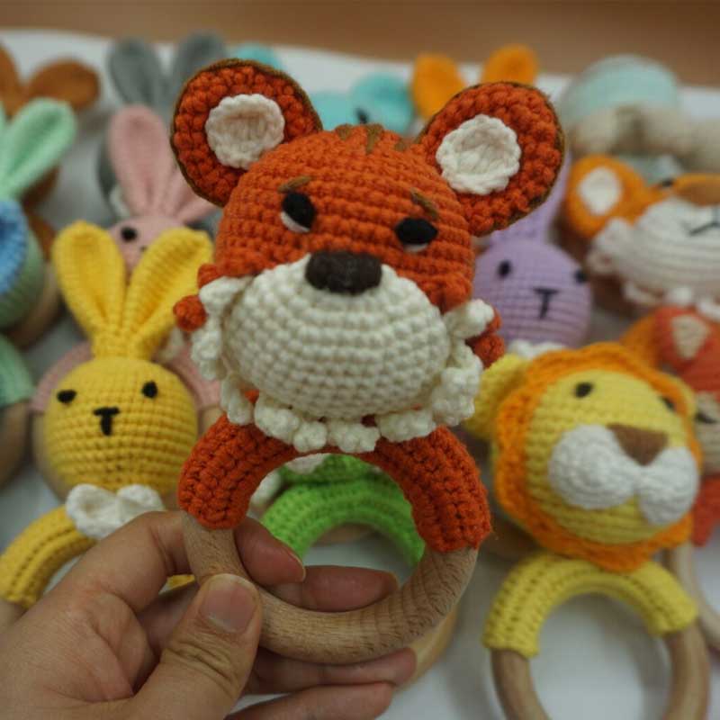 1PC Rabbit Tiger Lion Crochet  - Baby Products Rabbit review and price