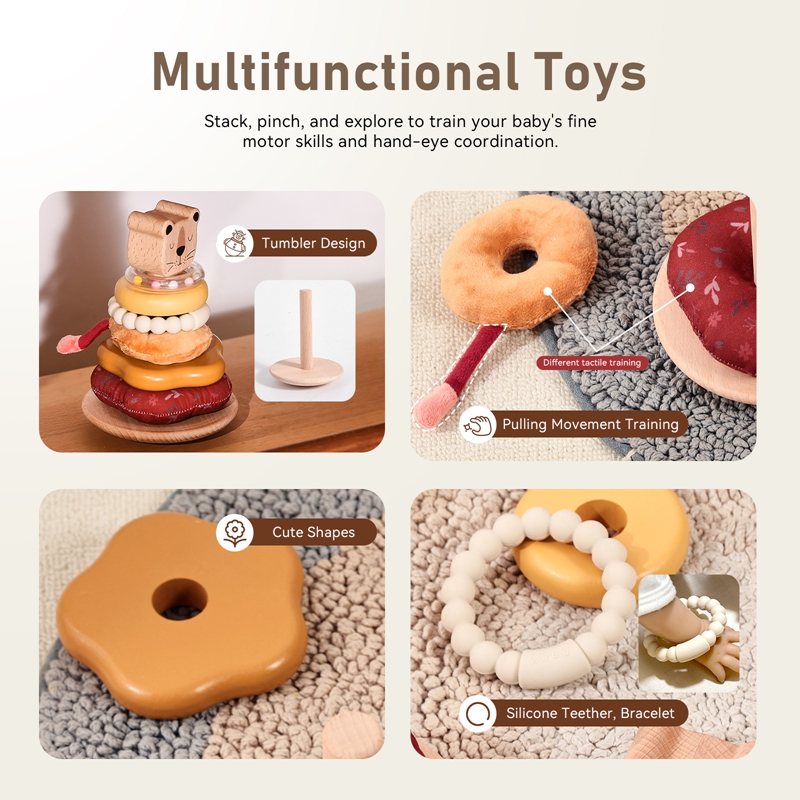 0-12 Months Cotton Rattle Toys - Baby Products Newborn review and price